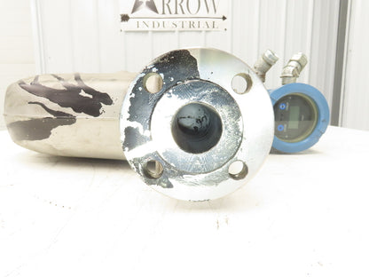 Micro Motion F200S341CCAAEZZZZ Mass Flow Sensor 1.5" *Ink Residue Needs Cleaned*
