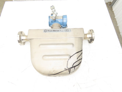 Micro Motion F200S341CCAAEZZZZ Mass Flow Sensor 1.5" *Ink Residue Needs Cleaned*