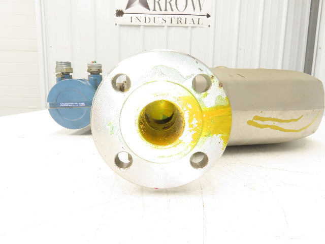 Micro Motion F200S341CCAAEZZZZ Mass Flow Sensor 1.5" *Ink Residue Needs Cleaned*