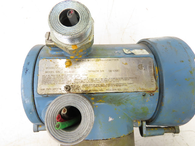 Micro Motion F200S341CCAAEZZZZ Mass Flow Sensor 1.5" *Ink Residue Needs Cleaned*