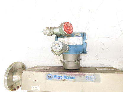 Micro Motion R200S418NCAAEZZZZ Mass Flow Sensor 2" *Ink Residue Needs Cleaned*