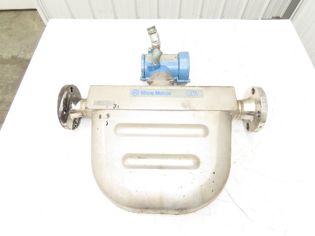 Micro Motion R200S418NCAAEZZZZ Mass Flow Sensor 2" *Ink Residue Needs Cleaned*