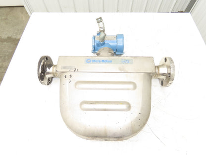 Micro Motion R200S418NCAAEZZZZ Mass Flow Sensor 2" *Ink Residue Needs Cleaned*