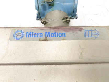 Micro Motion R200S418NCAAEZZZZ Mass Flow Sensor 2" *Ink Residue Needs Cleaned*