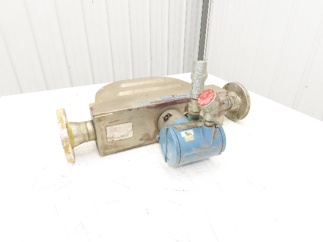 Micro Motion R200S418NCAAEZZZZ Mass Flow Sensor 2" *Ink Residue Needs Cleaned*