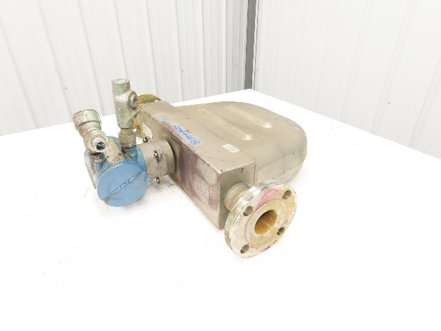 Micro Motion R200S418NCAAEZZZZ Mass Flow Sensor 2" *Ink Residue Needs Cleaned*