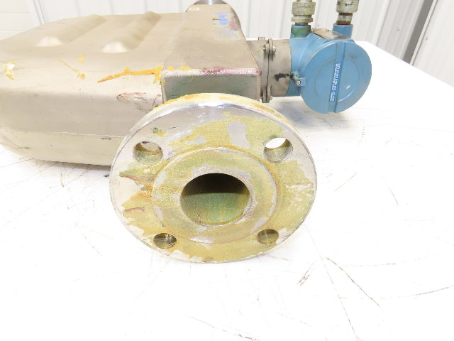 Micro Motion R200S418NCAAEZZZZ Mass Flow Sensor 2" *Ink Residue Needs Cleaned*