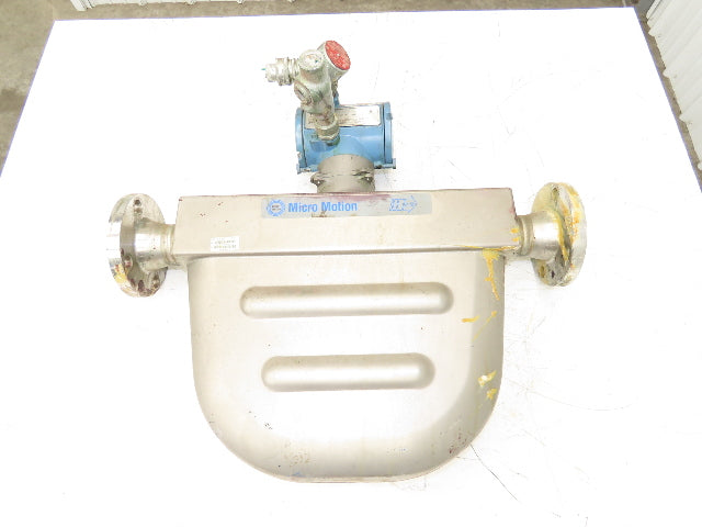 Micro Motion R200S418NCAAEZZZZ Mass Flow Sensor 2" *Ink Residue Needs Cleaned*
