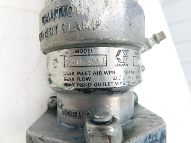 Graco 226-941 Fast-Flo 1:1 Air Operated Piston Pump Drum Transfer 2"x 30" Tube