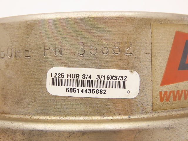 LoveJoy 35882 | 12434 L-225 Coupling Set 1-5/8" x 3/4" Bore with Standard Insert