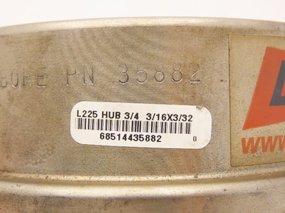 LoveJoy 35882 | 12434 L-225 Coupling Set 1-5/8" x 3/4" Bore with Standard Insert