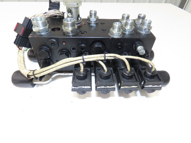 Linde L0009443761 Hydraulic 4-Lever Spool Valve Forklift Mast Control Off E32CL