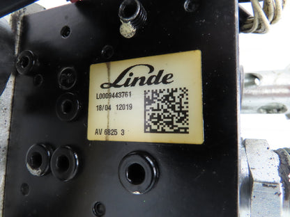 Linde L0009443761 Hydraulic 4-Lever Spool Valve Forklift Mast Control Off E32CL