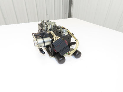 Linde L0009443761 Hydraulic 4-Lever Spool Valve Forklift Mast Control Off E32CL