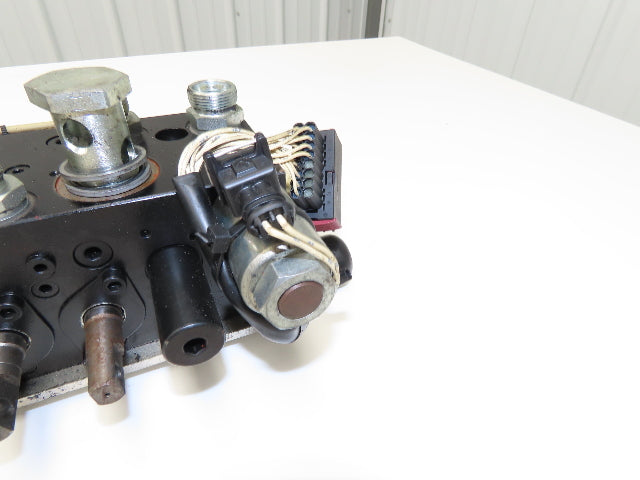 Linde L0009443761 Hydraulic 4-Lever Spool Valve Forklift Mast Control Off E32CL