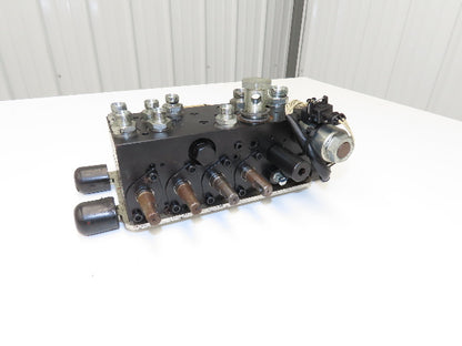 Linde L0009443761 Hydraulic 4-Lever Spool Valve Forklift Mast Control Off E32CL