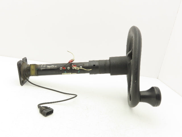 Linde 12855421000 Forklift Steering Wheel & Column W/Horn Removed From E32CL