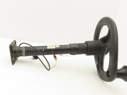 Linde 12855421000 Forklift Steering Wheel & Column W/Horn Removed From E32CL