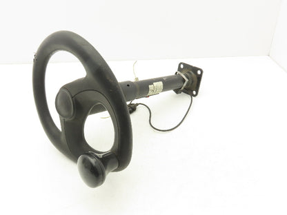 Linde 12855421000 Forklift Steering Wheel & Column W/Horn Removed From E32CL
