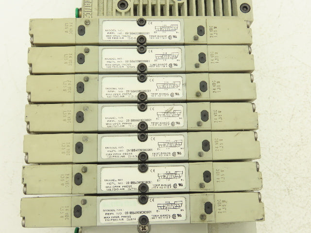 Numatics 051BB400M000061 10-Station Solenoid Valve Manifold G3 Ethernet IP 24V