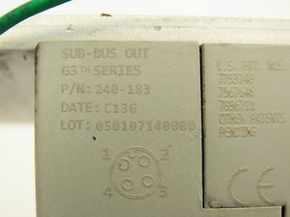 Numatics 051BB400M000061 10-Station Solenoid Valve Manifold G3 Ethernet IP 24V