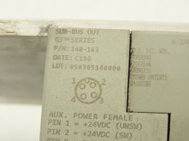 Numatics G3 Series Valve Manifold Input/Output Modules 16 PNP Sub-Bus 24VDC