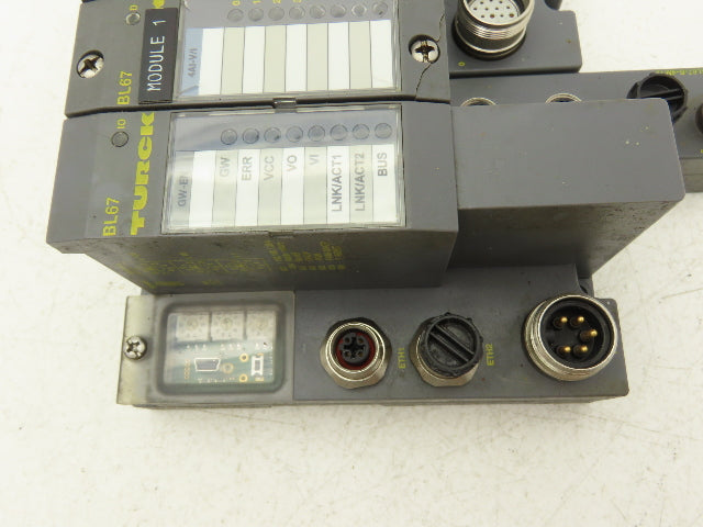 Turck GW-EN 4AI-V/I 16DI-P BL67 Digital Input Output Base Station BL67-B-1M23-19