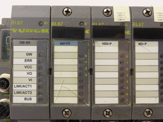 Turck GW-EN 4AI-V/I 16DI-P BL67 Digital Input Output Base Station 24V Power
