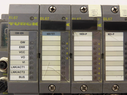 Turck GW-EN 4AI-V/I 16DI-P BL67 Digital Input Output Base Station 24V Power