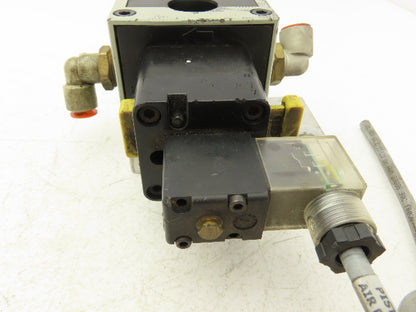 Numatics S32C-04BKLM FlexiBlok Pneumatic Soft Start Exhaust Valve 24VDC Solenoid