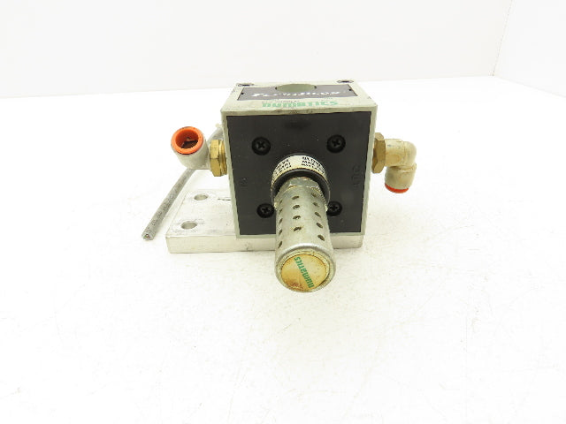 Numatics S32C-04BKLM FlexiBlok Pneumatic Soft Start Exhaust Valve 24VDC Solenoid
