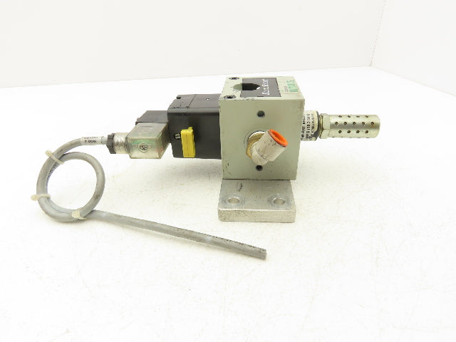 Numatics S32C-04BKLM FlexiBlok Pneumatic Soft Start Exhaust Valve 24VDC Solenoid