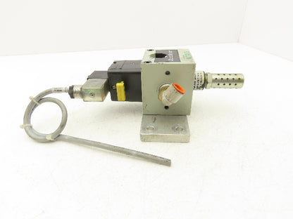 Numatics S32C-04BKLM FlexiBlok Pneumatic Soft Start Exhaust Valve 24VDC Solenoid