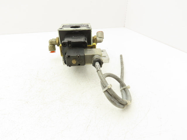 Numatics S32C-04BKLM FlexiBlok Pneumatic Soft Start Exhaust Valve 24VDC Solenoid