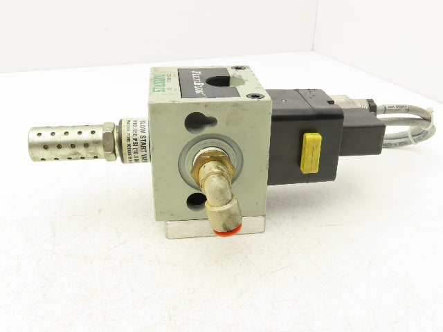 Numatics S32C-04BKLM FlexiBlok Pneumatic Soft Start Exhaust Valve 24VDC Solenoid