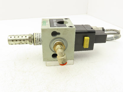 Numatics S32C-04BKLM FlexiBlok Pneumatic Soft Start Exhaust Valve 24VDC Solenoid