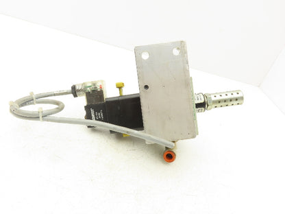 Numatics S32C-04BKLM FlexiBlok Pneumatic Soft Start Exhaust Valve 24VDC Solenoid