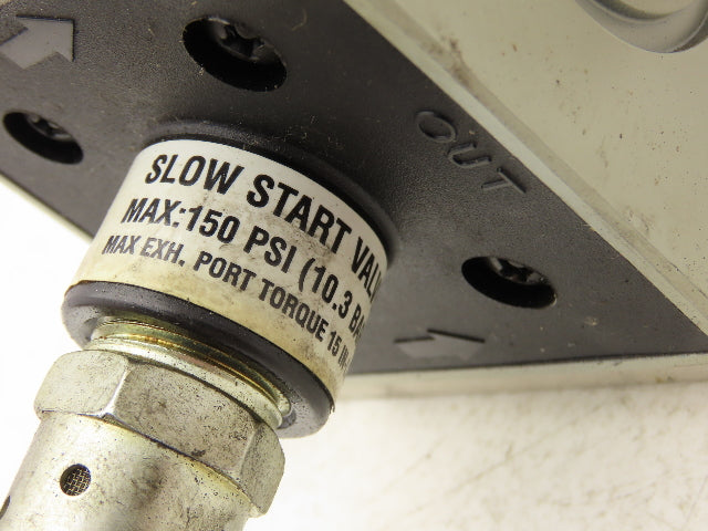 Numatics S32C-04BKLM FlexiBlok Pneumatic Soft Start Exhaust Valve 24VDC Solenoid