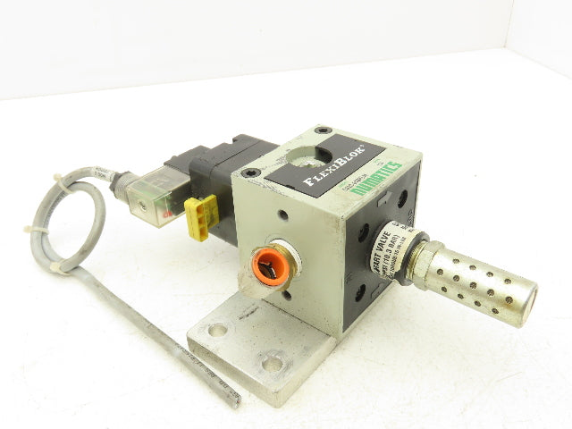 Numatics S32C-04BKLM FlexiBlok Pneumatic Soft Start Exhaust Valve 24VDC Solenoid