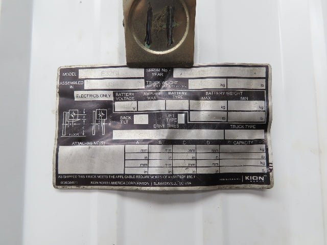 Linde E32CL Forklift Dash Plastic Shroud Cover With Switch