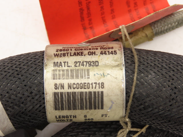 Nordson 274793D Hot Melt Glue Dispenser Hose 8' Length 240V 1500 PSI