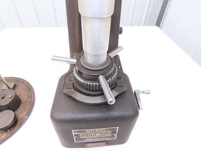 Wilson Rockwell Model 4 JR Hardness Tester Metal Testing Zerominder