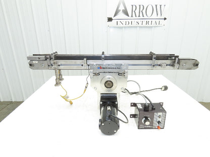 MK North America GUF-P 2000 50mm x 900mm Belt Conveyor 115V Variable Speed Drive