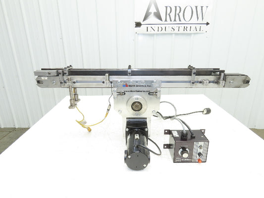 MK North America GUF-P 2000 50mm x 900mm Belt Conveyor 115V Variable Speed Drive