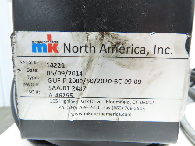 MK North America GUF-P 2000 50mm x 2020mm Belt Conveyor 115V Variable Speed READ