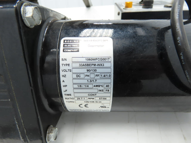 MK North America 50mm x 1750mm Belt Conveyor 115V Variable Speed  *Bad Belt*