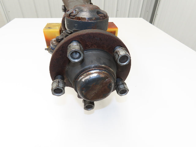Linde E32CL Forklift Rear 5 Lug Axle Dual Hydraulic Steering Assembly