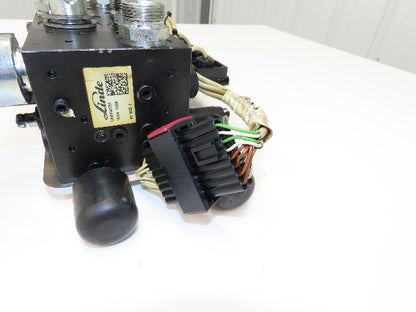 Linde L0009443761 Hydraulic 4-Lever Spool Valve Forklift Mast Control Off E32CL