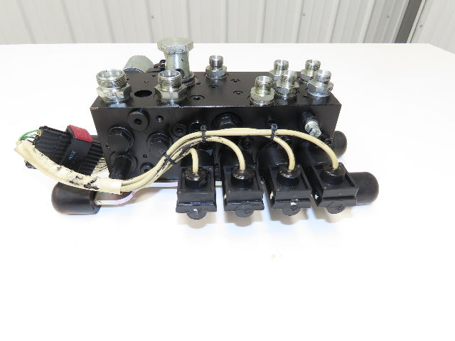 Linde L0009443761 Hydraulic 4-Lever Spool Valve Forklift Mast Control Off E32CL