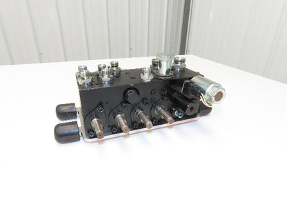 Linde L0009443761 Hydraulic 4-Lever Spool Valve Forklift Mast Control Off E32CL